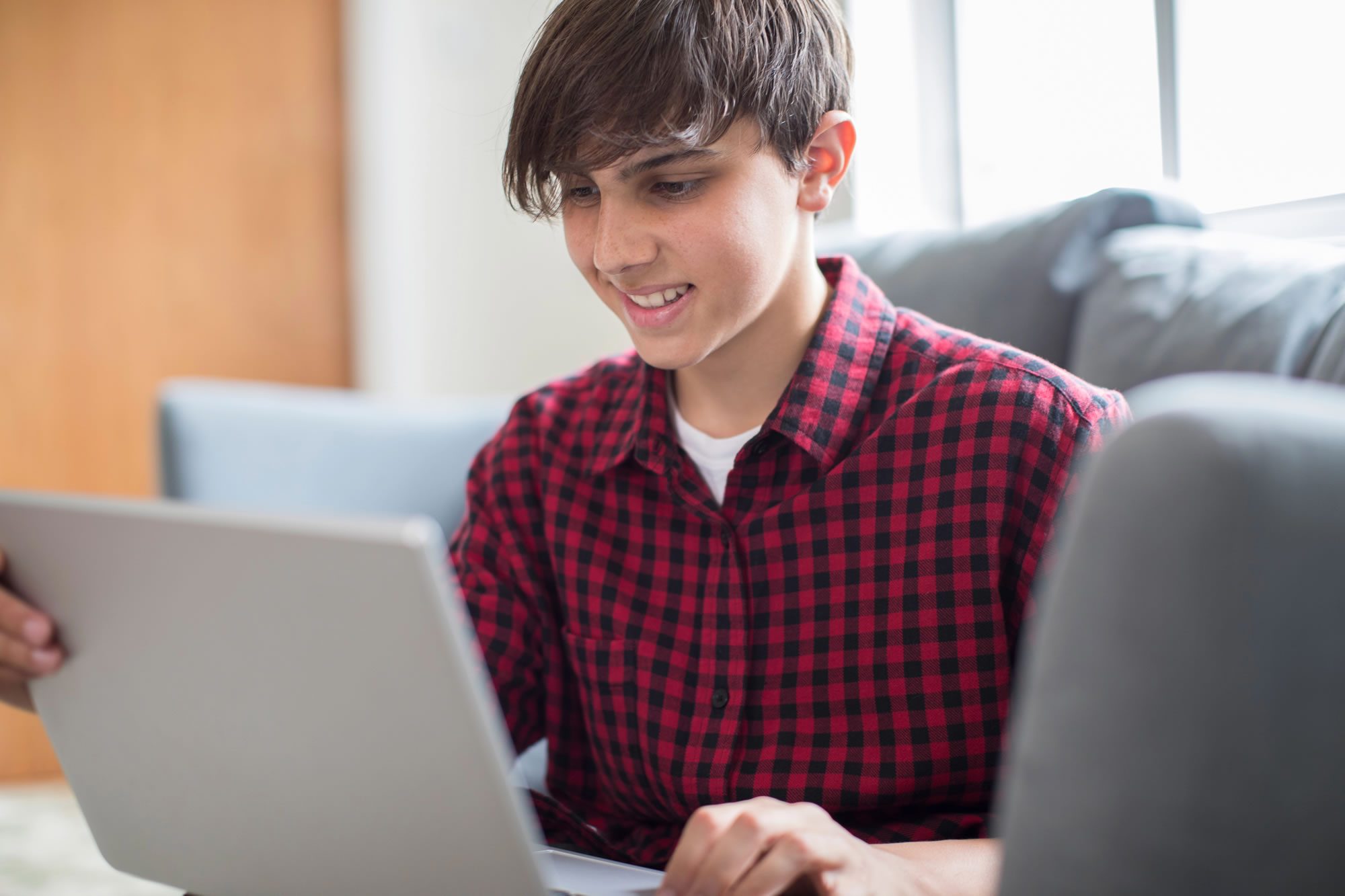 Teenager at school after orthodontic treatment in Liverpool
